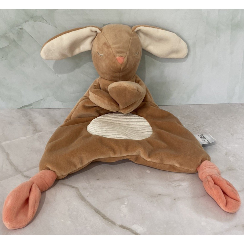 Mary Meyer Leika Bunny Rabbit Plush Lovey Security Blanket Knotted Nursery Baby